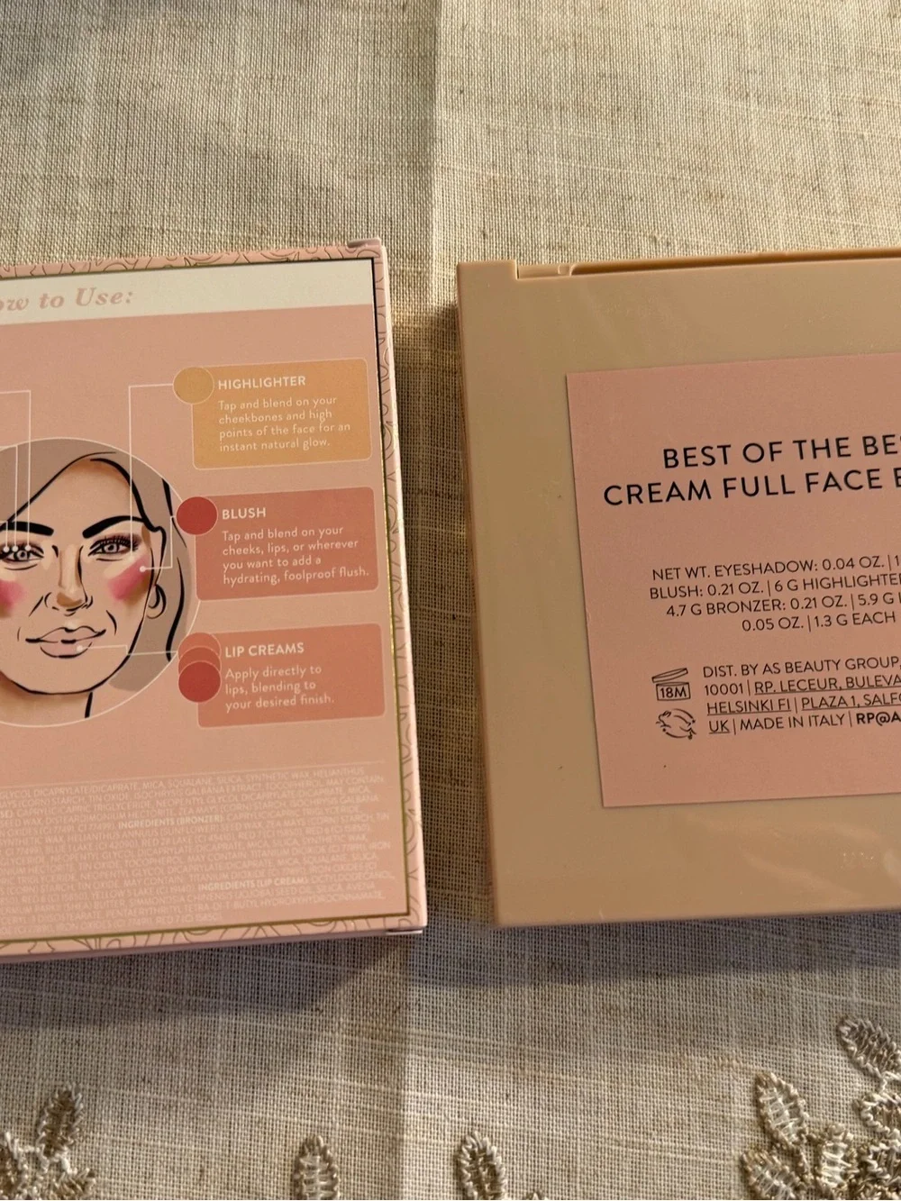 Laura Geller Crème Full Face Basics Compact New w/ Box Eyeshadow, Bronzer & More